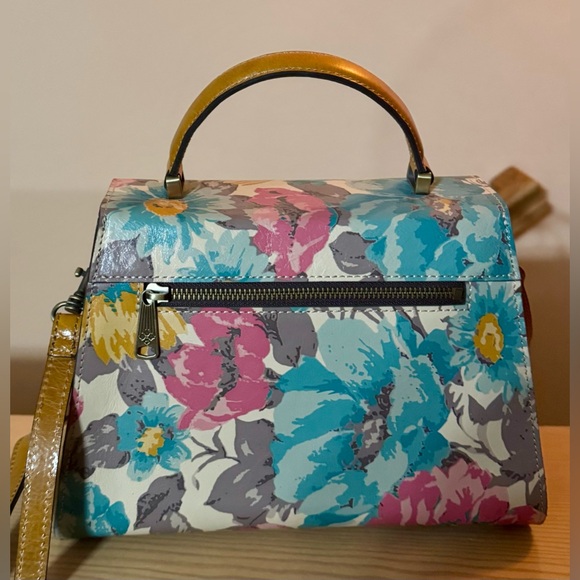 Patricia Nash “First Bloom” Floral Leather Satchel NWT - Picture 6 of 12
